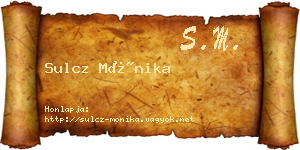 Sulcz Mónika névjegykártya